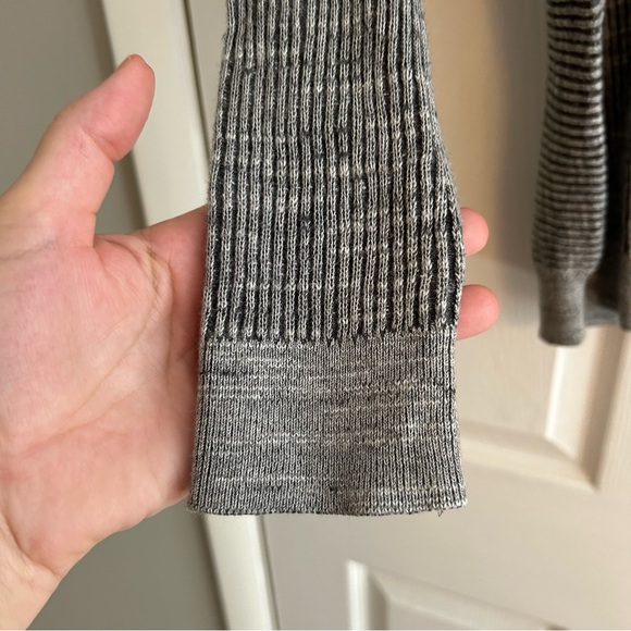 Calibrate Gray Ribbed Men's Sweater 100% cotton turtleneck size Large - Picture 3 of 7